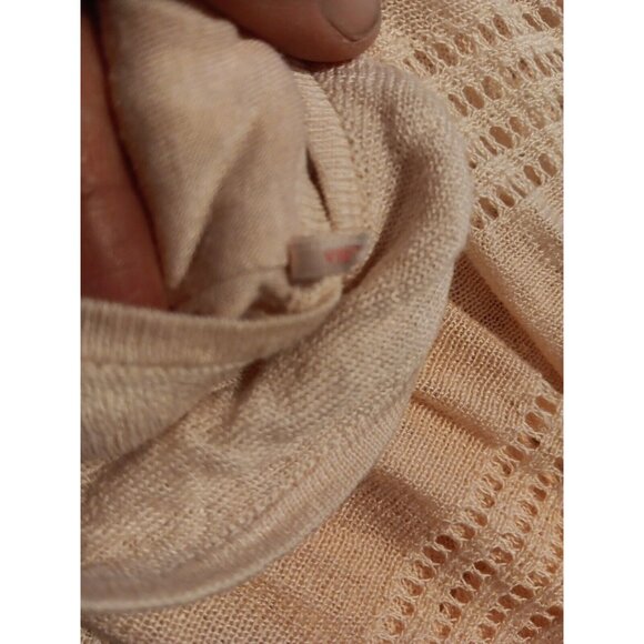 Victoria's Secret Womens M Tank Maxi Knit Dress Pink Ombre Flax Blend Stripe - Picture 8 of 8